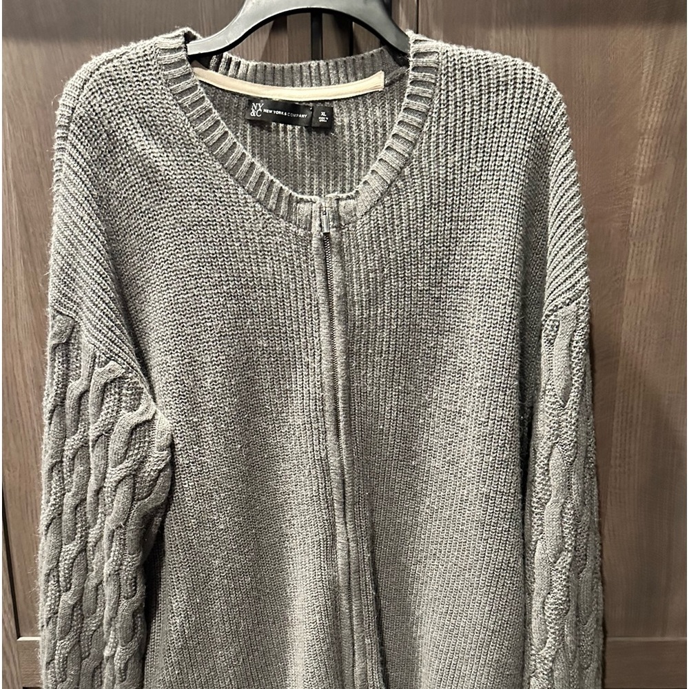 New York and Company zip up sweater